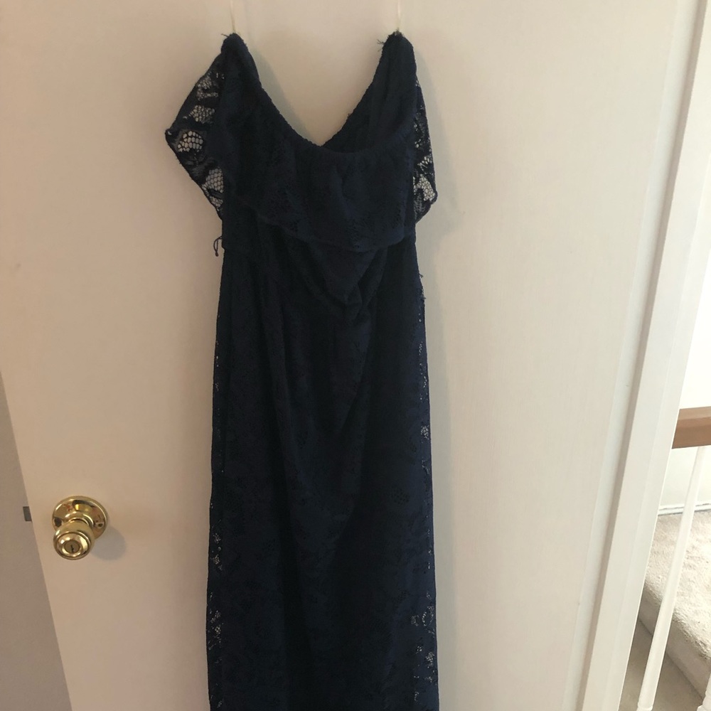 Navy blue maxi dress